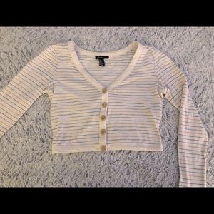 long sleeve stripped cropped long sleeve